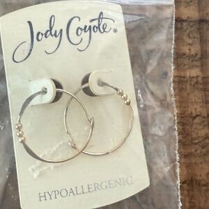 Jody Coyote Hoop Earrings